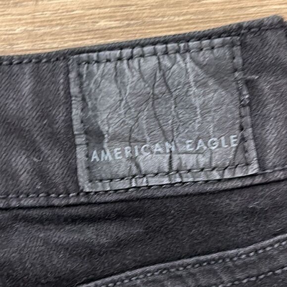 American Eagle Black Distressed Jegging Jeans - Picture 7 of 8